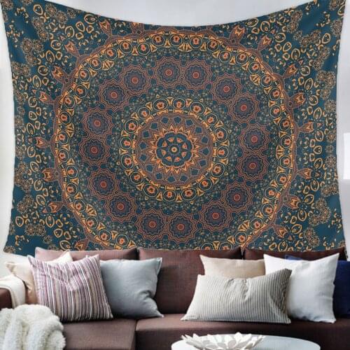 Mandala Pattern Retro Tapestry Wall Hanging Living Room Decor Wall Hanging Tapestry Yoga Mat Home Decor Art