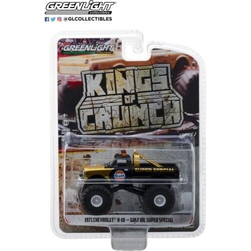 GreenLight 1:64 1971 Chevrolet K-10 Monster Truck alloy toy car toys for children diecast model car Birthday gift