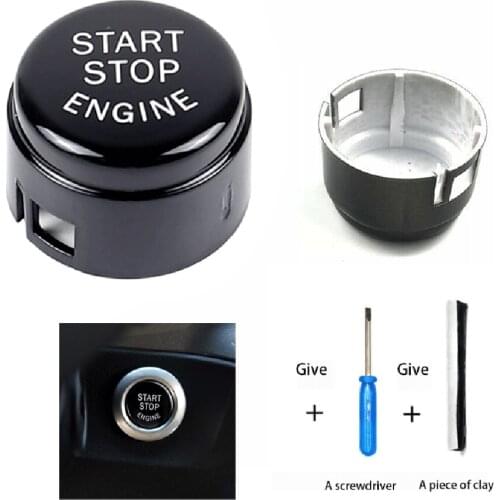 Car Start Stop Engine Button Switch Cover For BMW 5 6 7 Series F01 F02 F10 F11 F12 F13 2009-2013 Auto Styling Accessories