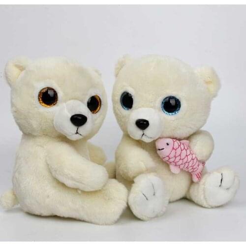 20cm Small Cute Teddy Bears Stuffed Animals Soft Plush Toys White Beige Toy Childrens Gifts Bear and koala fish tiger Girls boy