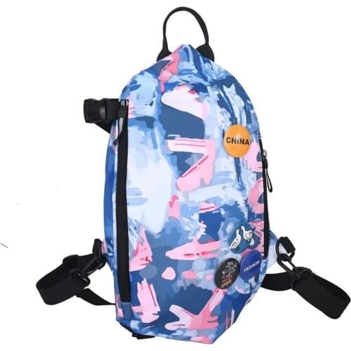 Fashion Mens Chest Bag Trend Letter Print Crossbody Bags For Men Nylon Waterproof Large Fanny Pack Outdoor Leisure Travel Bags
