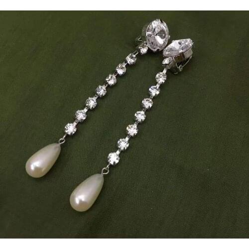 Fashion Long Tassel Crystal Earrings for Women Girl Pendant Round crystal Earrings Party Jewelry Gifts