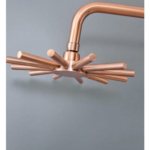 Antique Red Copper Bathroom Rain Shower Head Shower Top Shower Sprayer Rainfall Shower Head