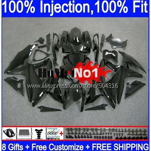 OME For SUZUKI GSXR-750 GSXR 600 750 GSXR600 GSX-R750 17MC.4 GSXR-600 K8 GSXR750 2008 2009 2010 08 09 10 Fairings Gloss black