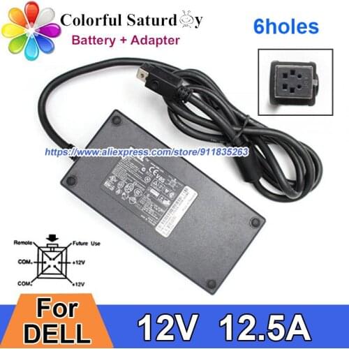 Original ADP-150BB B For DELL OptiPlex SX260 270 SX270 GX260 SX-270 SX-260 12V 12.5A 150W AC Adapter Laptop Charger 6 HOLES