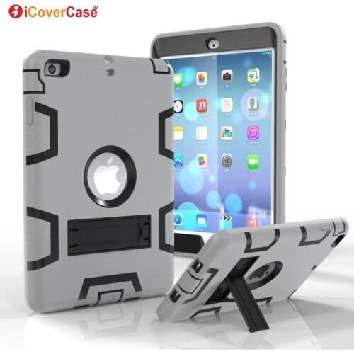 Silicon+PC Full Body Protector Case For Apple iPad Mini 1/2/3 Case Cover High Resistant Drop resistance Shockproof