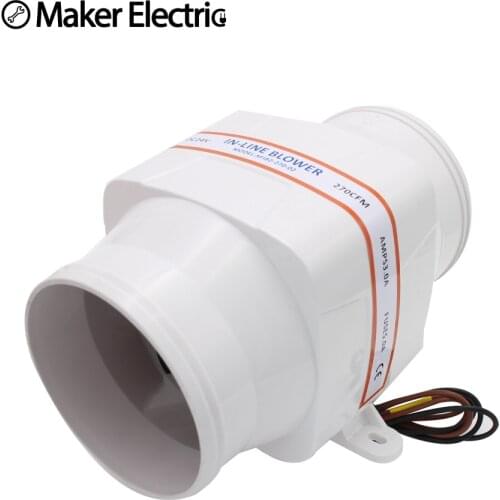 Air Blower Marine Boat 24V 4" In Line Bay Bilge Vent Fan Ventilation 270CFM