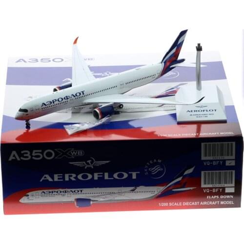 1:200 Scale XX2430 A350-900 VQ-BFY Planes Model Airplanes Russia Airlines Aeroflot Alloy Aircraft Plane collectible model Toy