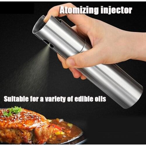 1PCS Kitchen Stainless Steel Olive Oil Sprayer Bottle Oil Spray for Salad BBQ Grill Oil Dispenser Sprayer Baking Roasting Tool