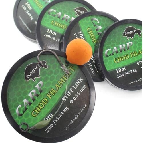 1PCS Carp Fishing Equipment Chod Rigs Hook Links Ronnie Rig Chod Filament Carp Accessories Coarse Carp Terminal Tackle