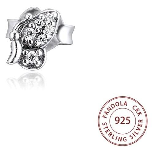 100% 925 Sterling Silver My Butterfly Single Stud Earrings for Women Earrings Women Silver 925 Ear rings Original Jewelry Gift