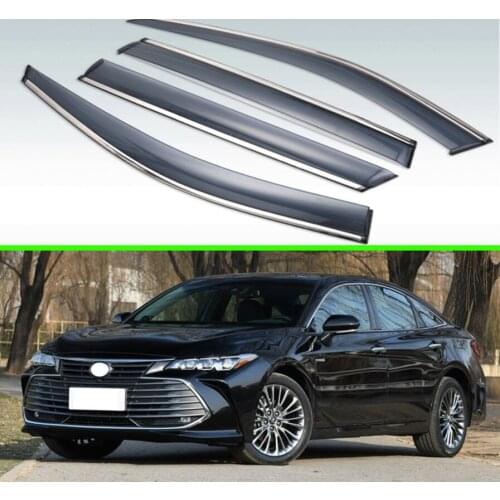 For Toyota Avalon XX50 2018, 2019, 2020 Plastic Exterior Visor Vent Shades Window Sun Rain Guard Deflector 4pcs
