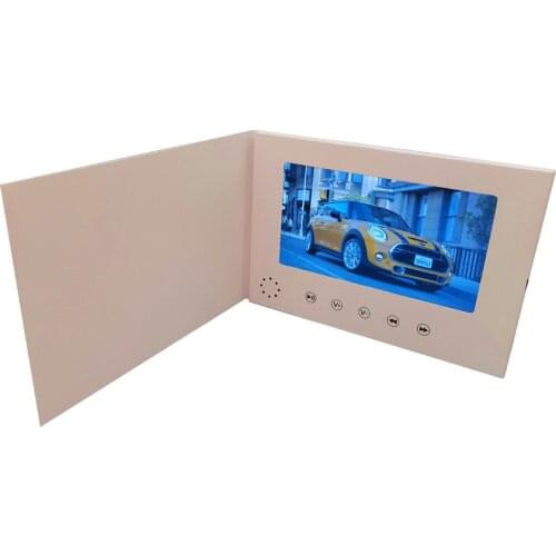 7inch Screen Brochure Universal Video Greeting Cards Fashion Design Handmade Advertising Player Watching Booklet