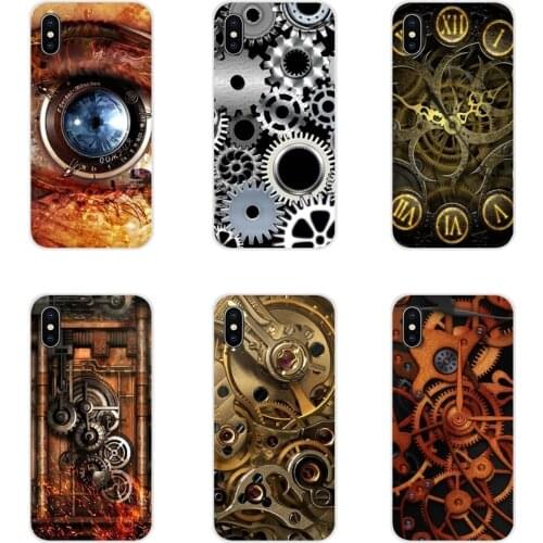 For Xiaomi Mi4 Mi5 Mi5S Mi6 Mi A1 A2 A3 5X 6X 8 CC 9 T Lite SE Pro Accessories Phone Cases Covers Steampunk Gear Mechanical
