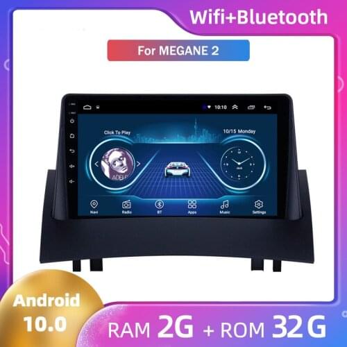 Android10 Octa-Core ROM 32GB Car GPS Navigation Radio Unit Player 2.5D IPS For Renault Megane 2 Vehicle Navigation GPS navigator