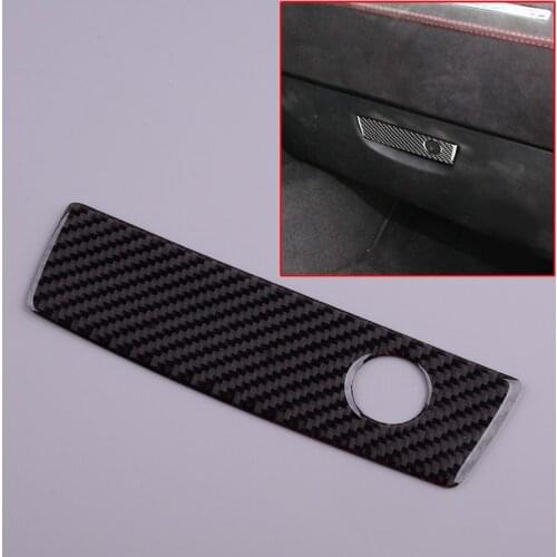 Car Co-pilot Storage Box Handle Cover Trim Sticker Carbon Fiber Fit for Dodge Challenger 2008 2009 2010 2011 2012 2013 2014