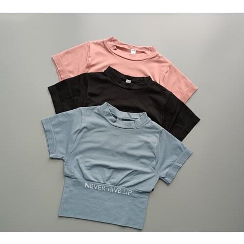 Seamless Yoga Summer Fast Dry Sports Tight Round Neck Short Sleeve Stretch T-shirt Running Gym Top Training Fitness Suit Clothes