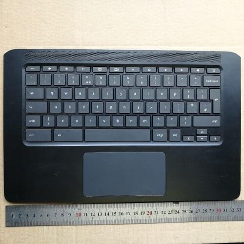 UK layout new laptop keyboard with touchpad palmrest for HP Chromebook 14 G5 TPN-Q204
