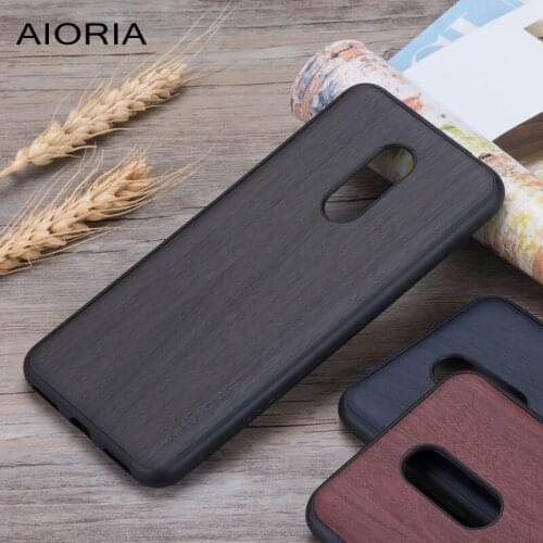 Wooden design case for Xiaomi Redmi 5 Plus soft TPU silicone material & wood PU leather skin covers coque fundas for Redmi 5