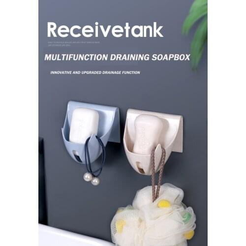 Drain soap box Bathroom shower soap holder Sponge storage tray Tray Bathroom supplies Bathroom gadgets