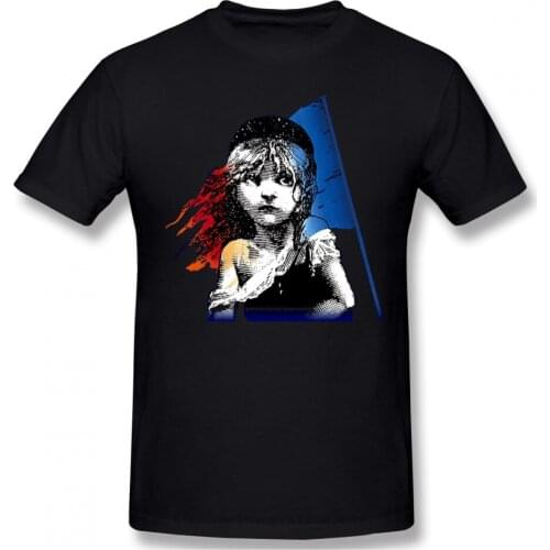 Men Les Miserables Valjean Historical Period Musical Film Comfortable T-Shirt Les Mis Pure Cotton Tees Harajuku TShirt