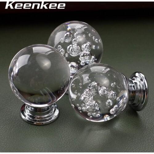 Keenkee Crystal Kitchen Cabinet Knobs for Dresser and Desk drawer cabinets doors etc Furniture pull handles