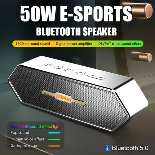 50W XDOBO gaming bluetooth speaker high-power stereo subwoofer home theater bluetooth audio wireless sound column caixa de som