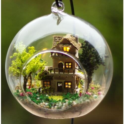 Norwegian Treehouse DIY Sound Controlled Glass Ball LED Lamp Toy Assembly Model Handicraft Toy Gift
