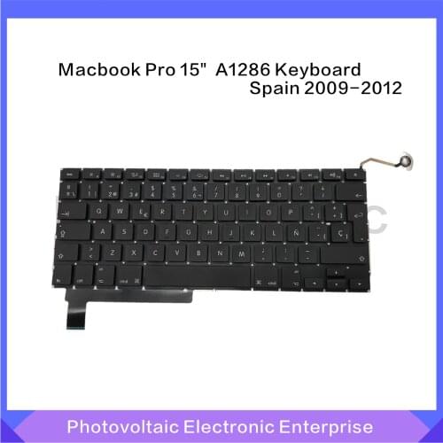 New Spain Spanish Keyboard For Macbook Pro 15" Unibody A1286 2009 2010 2011 2012