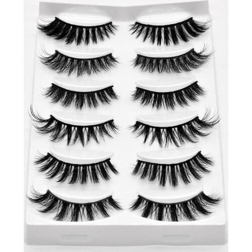 NEW 5 pairs mink eyelashes natural long 3d mink lashes hand made false eyelashes dramatic eyelashes makeup fake lashes