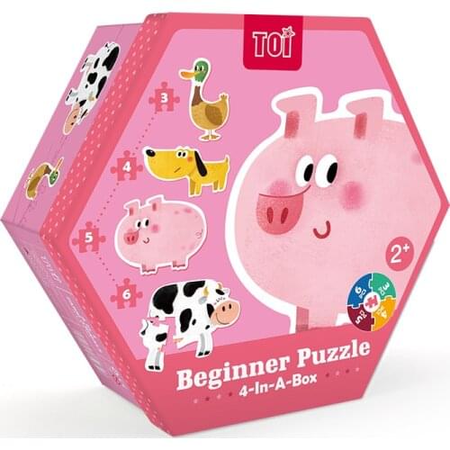 Kids Toy Wooden Intelligence 3D Puzzle for Children Baby Cartoon Farm Animal Traffic Puzzles Educational Learning Toys