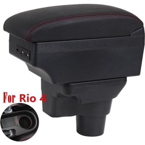 For Kia Rio armrest box Kia Rio 4 X-Line armrest universal car center console modification accessories with USB
