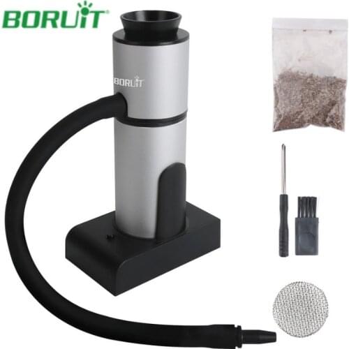 BORUiT Smoke Infuser Food Cold Smoke Generator Portable Molecular Cuisine Smoking Gun Meat Burn Smokehouse Cooking for BBQ Grill
