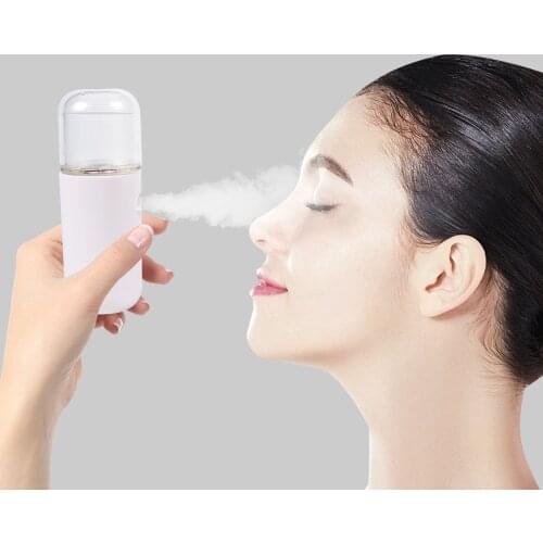Portable Nano Mist Sprayer Mini 30ml Nano Mister USB Rechargable Hand Facial Face Body Steamer Moisturizing Skin Care Humidifier