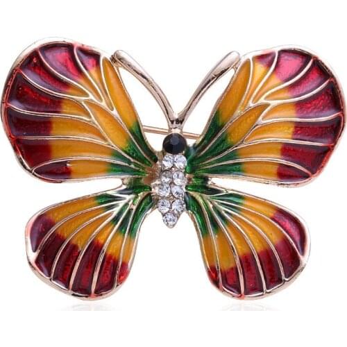 Selling 2019 new high auspicious clever little pure and fresh and butterfly joker costume pectoral flower brooch