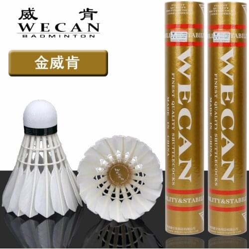 1 tube Free shipping Badminton shuttlecock Resistance Hit durable duck feather shuttlecock