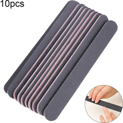 Nail 10pcs grit Professional Files nail Buffer Buffing Slim Crescent Grit nail tools disposable nail file