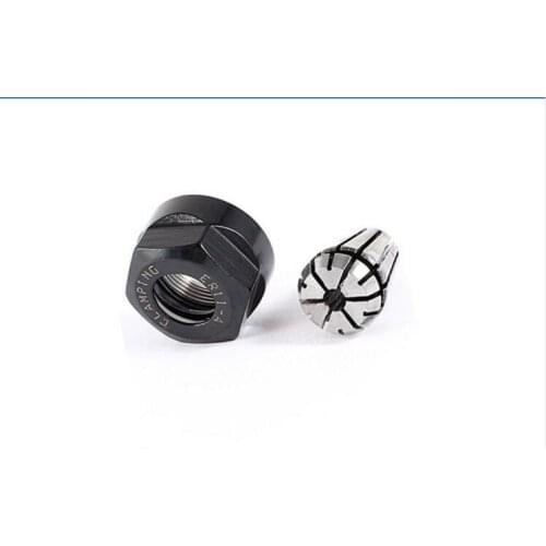 2pieces/s ER11 3.175mm collet chuck +nut CNC clamp spindle lathe tool holder motor axis set router wood engraving machine