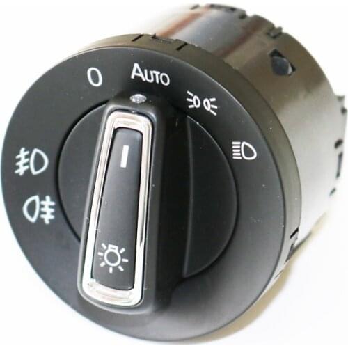 5GG941431D Updated Chrome Auto Headlight Switch With Sensor L/C Function For VW Golf 7 MK7 5GG 941 431 D