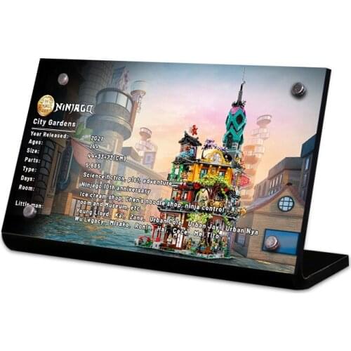 Acrylic Display Stand Brand For Ninja City Gardens 71741 Toys Building Blocks