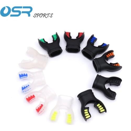Scuba Diving safety silicone mouthpiece for regulator second stage snorkel