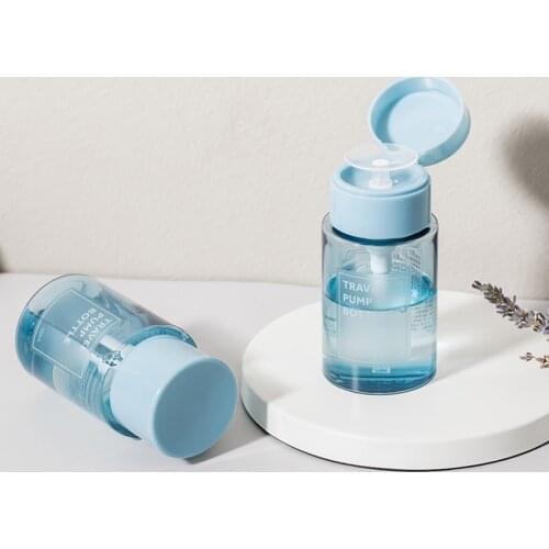 Push Down Liquid Pumping Dispenser Empty Bottle, 115ml, Professional, Personal, Laboratory, Dentist, Salon, Nail Care