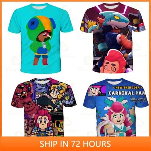 Colt Nita Barley and Star,Children Cute Crow Shoot Shoot Game 3D Tshirt Men Clothing Harajuku Shirt Kids Leon Tops Boys Girls