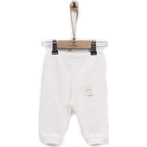 KitiKate Organic Basic Patiksiz Pants 77961 Raw White