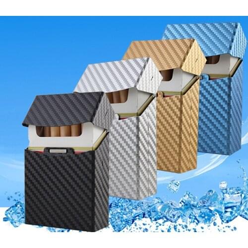 Light Aluminum Cigar Cigarette Case Tobacco Holder Pocket Box Storage Container Cigarette Accessories In Stock lighter case