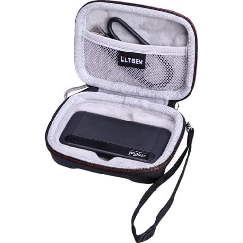 LTGEM Waterproof EVA Hard Case for Crucial 500GB X8 Portable SSD-Up to 1050MB/S-USB 3.2-USB-C,USB-A-CT500X8 SSD9