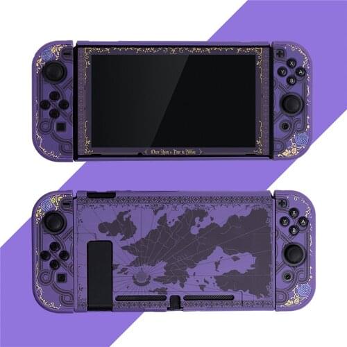 Cartoon Game Console Protective Case Tempered Film Host Sleeve Full Cover for Nintend Switch Console Accessories