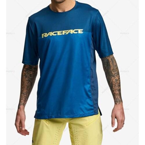 New RACE FACE Maillot Ciclismo Motocross Jersey MTB Jersey Downhill Mountain Sweatshirt Quick Dry Long Sleeve Bike Cycling Wear