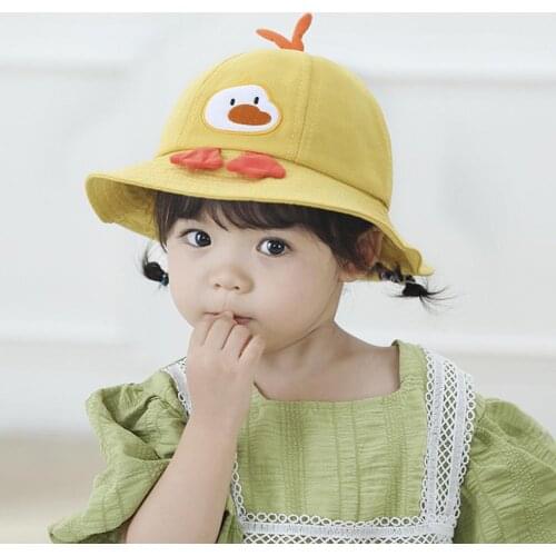 Summer Cute Cartoon Kids Bucket Hat 3D Children Panama Hat Outdoor Travel Beach Sun Cap for Girls Boys Travel Hat Animal Cap
