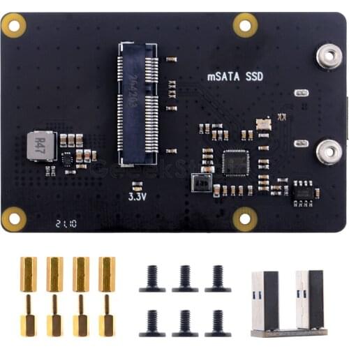 New! Raspberry X857 V1.2 mSATA SSD Shield Expansion Board for Raspberry Pi 4B ( 4 Model B )